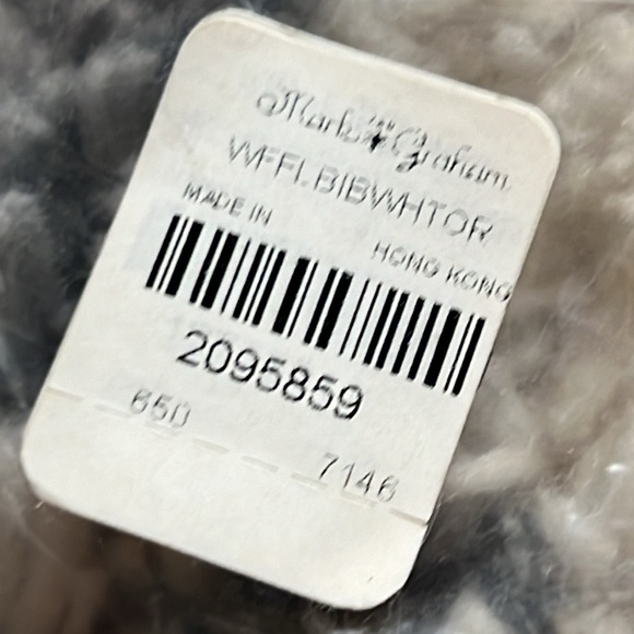 Mark & Graham Waffle Weave Baby Bibs ~Lot of 2 in Package - orange and white - Picture 9 of 14